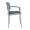 Lesro Lenox Steel Hip Chair Metal Frame, Silver, RS Rain Song Back, MD Titan Seat LS1161 - alternate 2